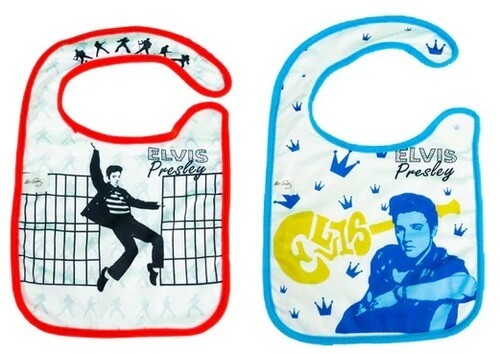 Elvis Presley – Daphyl’s – Elvis – Soft Bibs 2-Pack DAPEB2PK [New ] Babywear