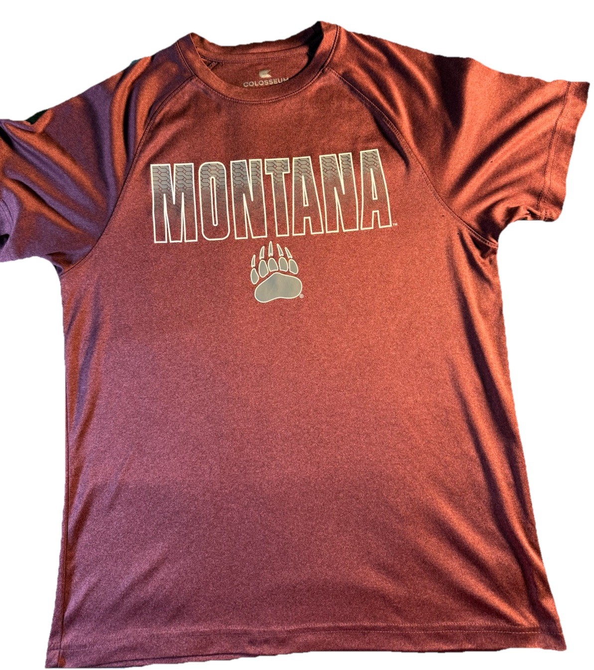 Montana T-Shirt Short Sleeves Color: Burgundy Metallic Size M See Notes - Flaw gallery