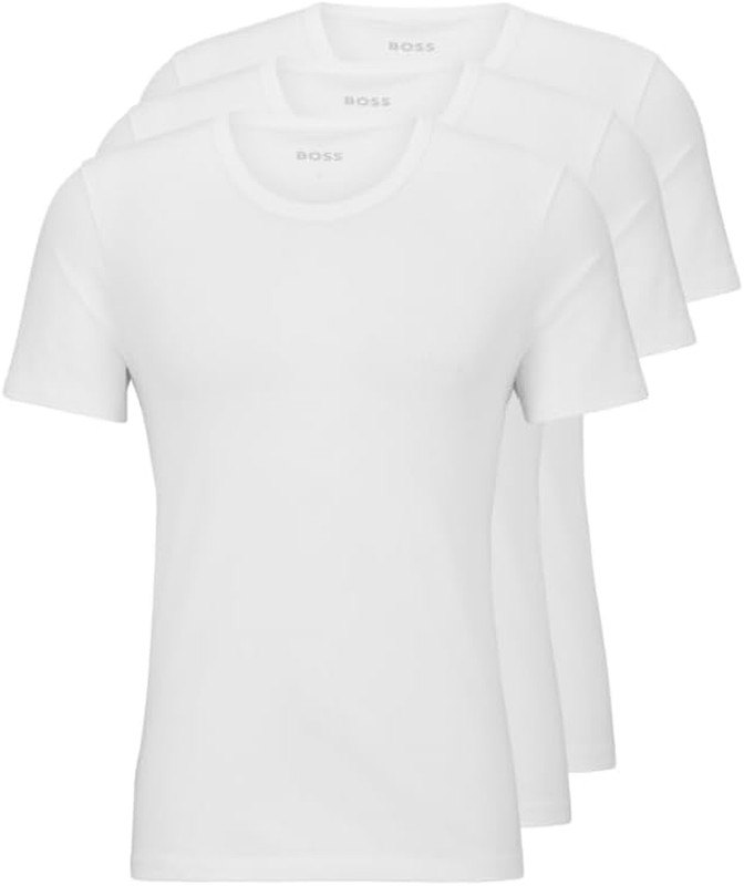 Men’S Logo Embroidered Cotton Tee 3 Pack