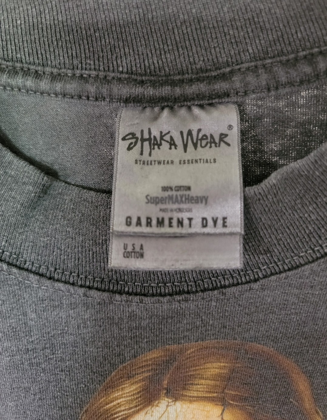 HARLEY DAVIDSON GOD BLESS YOU ON A SHAKA HEAVYWEIGHT GARMET SHIRT "MODERN" gallery