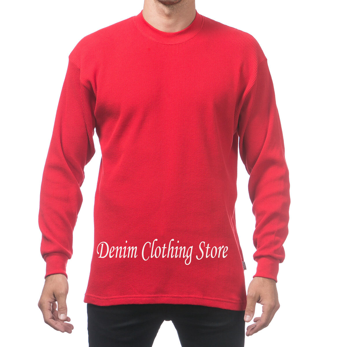 New PROCLUB Men's Heavyweight THERMAL Top Long Sleeve Shirts Waffle Solid S-5XL gallery