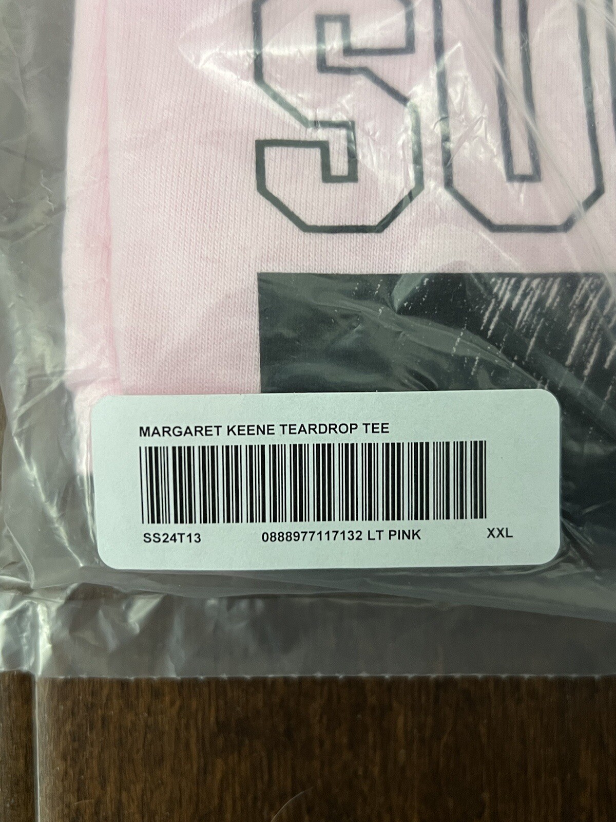 Supreme SS24 Margaret Keane Teardrop Tee Light Pink Size XXL New IN HAND gallery