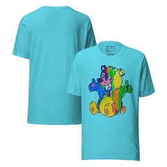 Unisex t-shirt rainbow bear