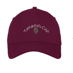 Thinking Cap Style 2 Embroidered Soft Low Profile Hat