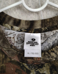 Mossy Oak Break Up Infinity Men Shirt Extra Large Green Cotton Short Sleeve Tee