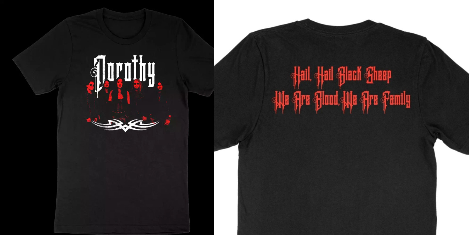 Dorothy band black sheep 2 sides black T-shirt unisex All sizes VDF118 gallery