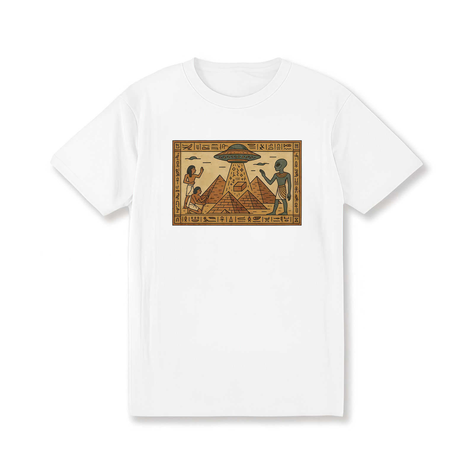 Ancient Aliens T-Shirt – UFO Pyramid Conspiracy Tee gallery