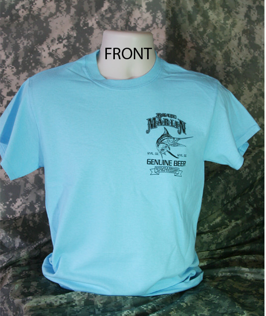 Blue Marlin Beer T-Shirt Fishing Funny Drinking Drunk Fish Hunting Tee Boat New gallery