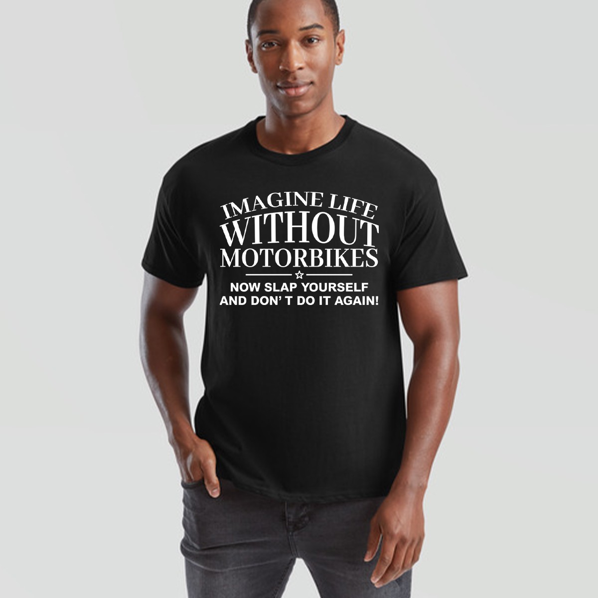 Imagine Life Without Motorbikes T-Shirt Funny Dad Grandad Fathers Day Gift gallery
