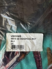 Marvel Deadpool Wolverine Shirt Mens 2XL Black Graphic Tee Superhero Comic
