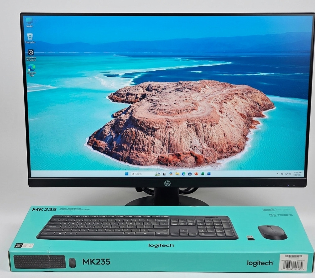 Dell Desktop with NEW 24″ Monitor – Win 11 Pro – i3 – 256 GB SSD – 16 GB RAM