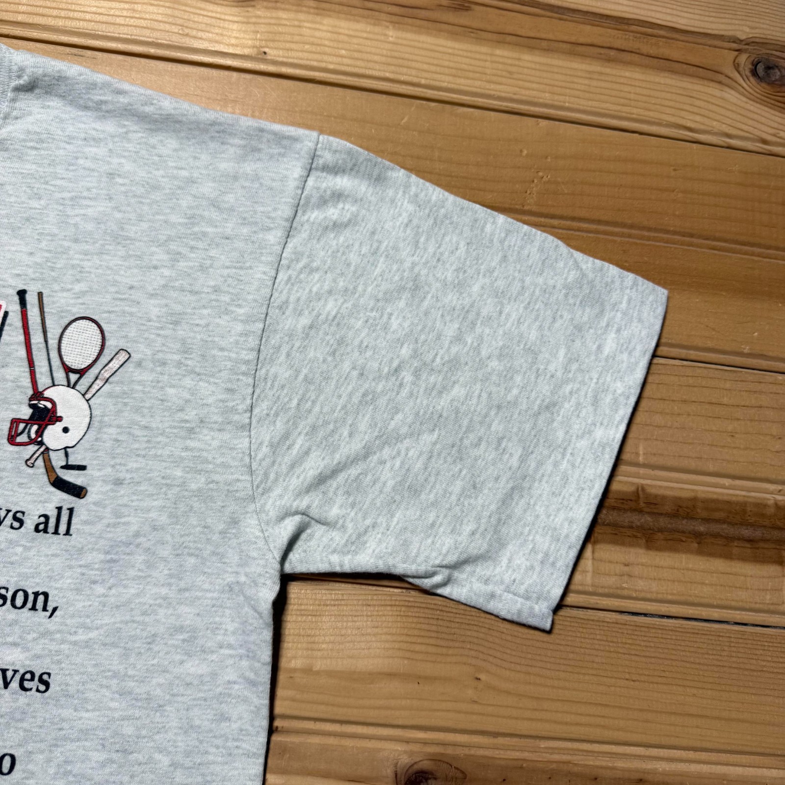 Vintage 90s Sports Nut Definition Funny Novelty Humor Graphic T-Shirt USA Medium gallery