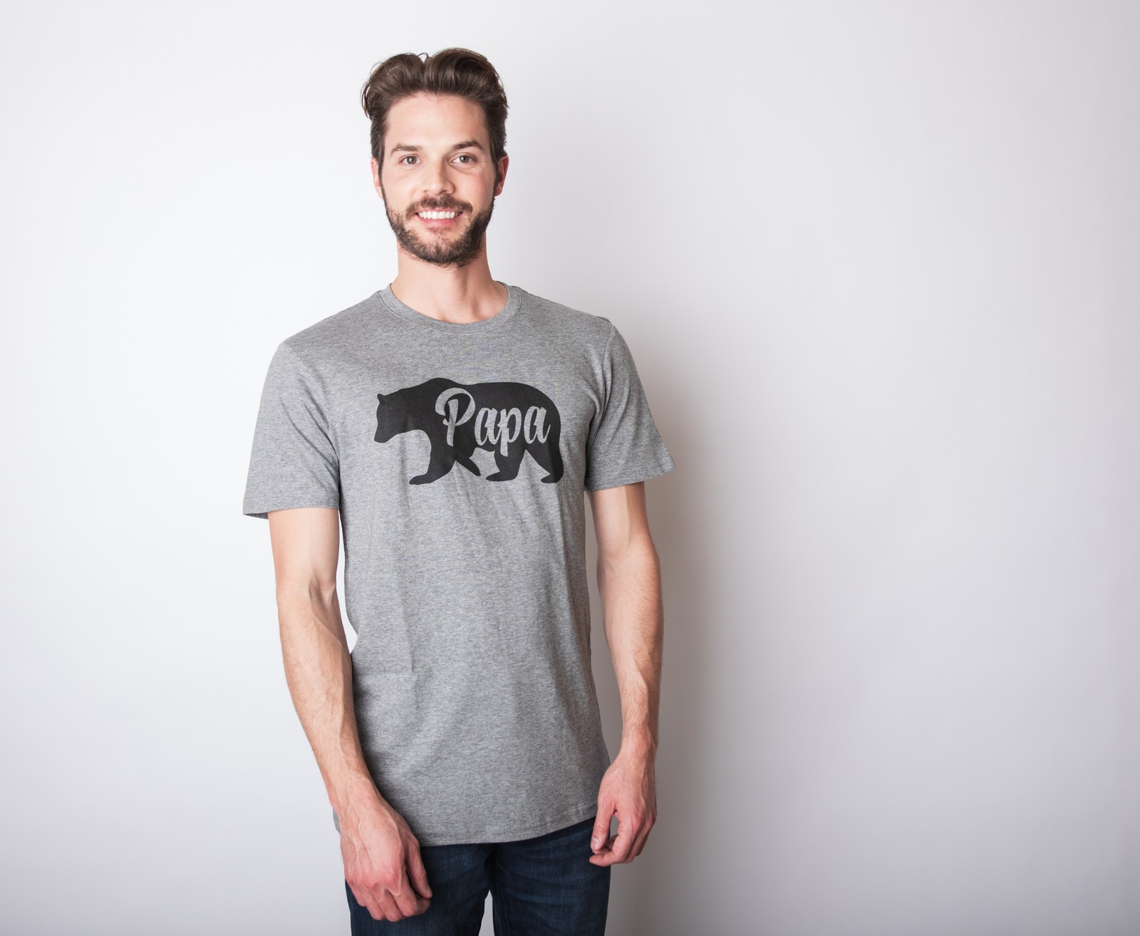 Mens Papa Bear Funny Shirts for Dads Gift Idea Humor Novelty Tees Family T shirt gallery