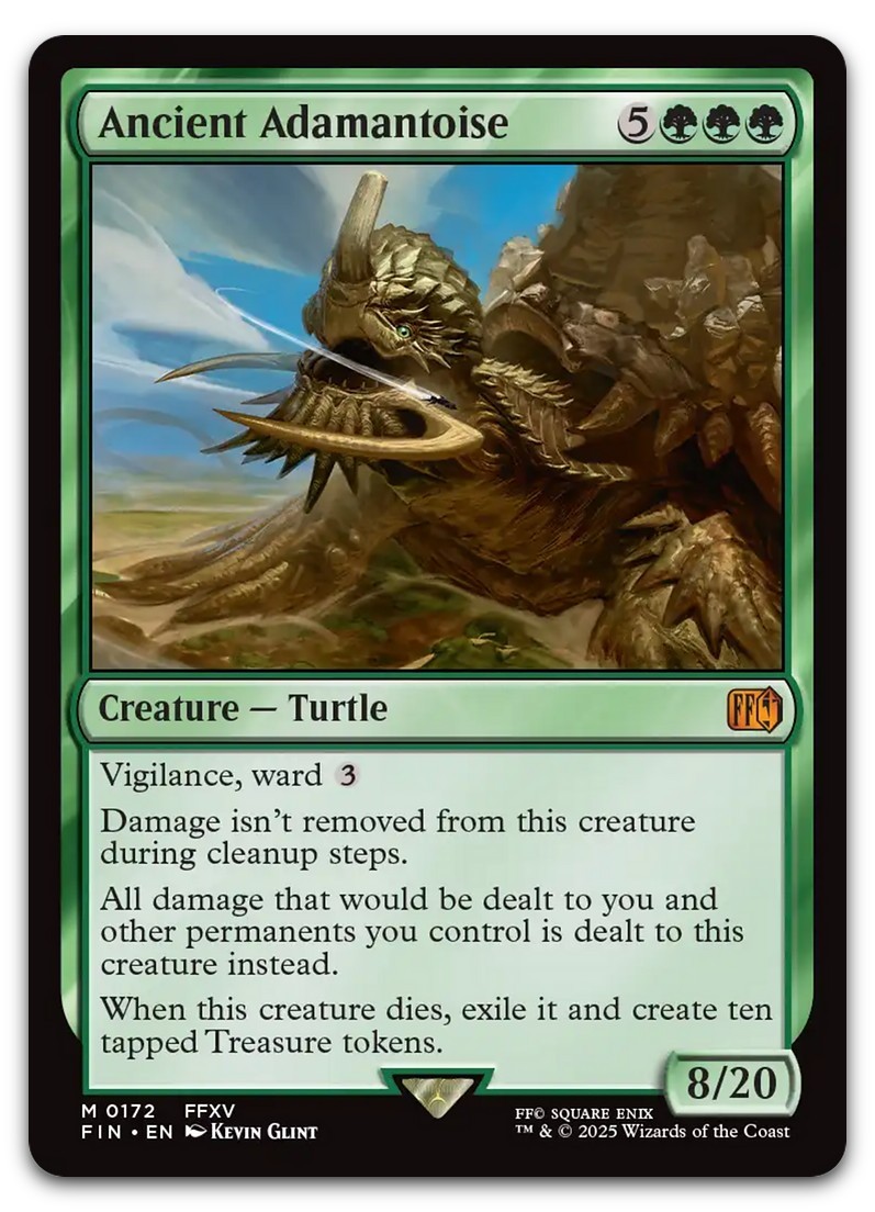 Ancient Adamantoise #172 (NM) Final Fantasy FIN Magic MTG