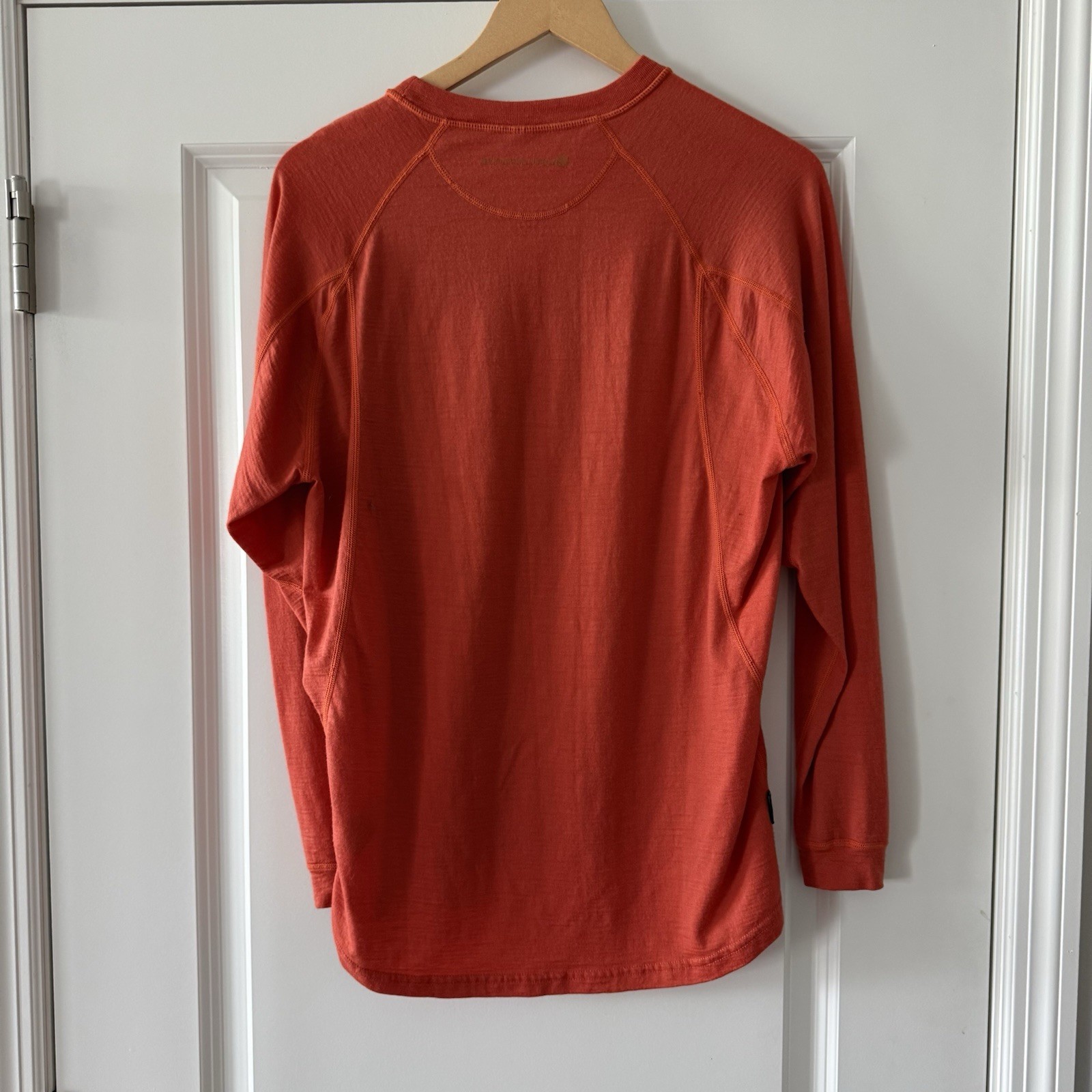 Endura Baabaa Merino Shirt Large Orange Outdoor Pullover Base Layer Cycling gallery