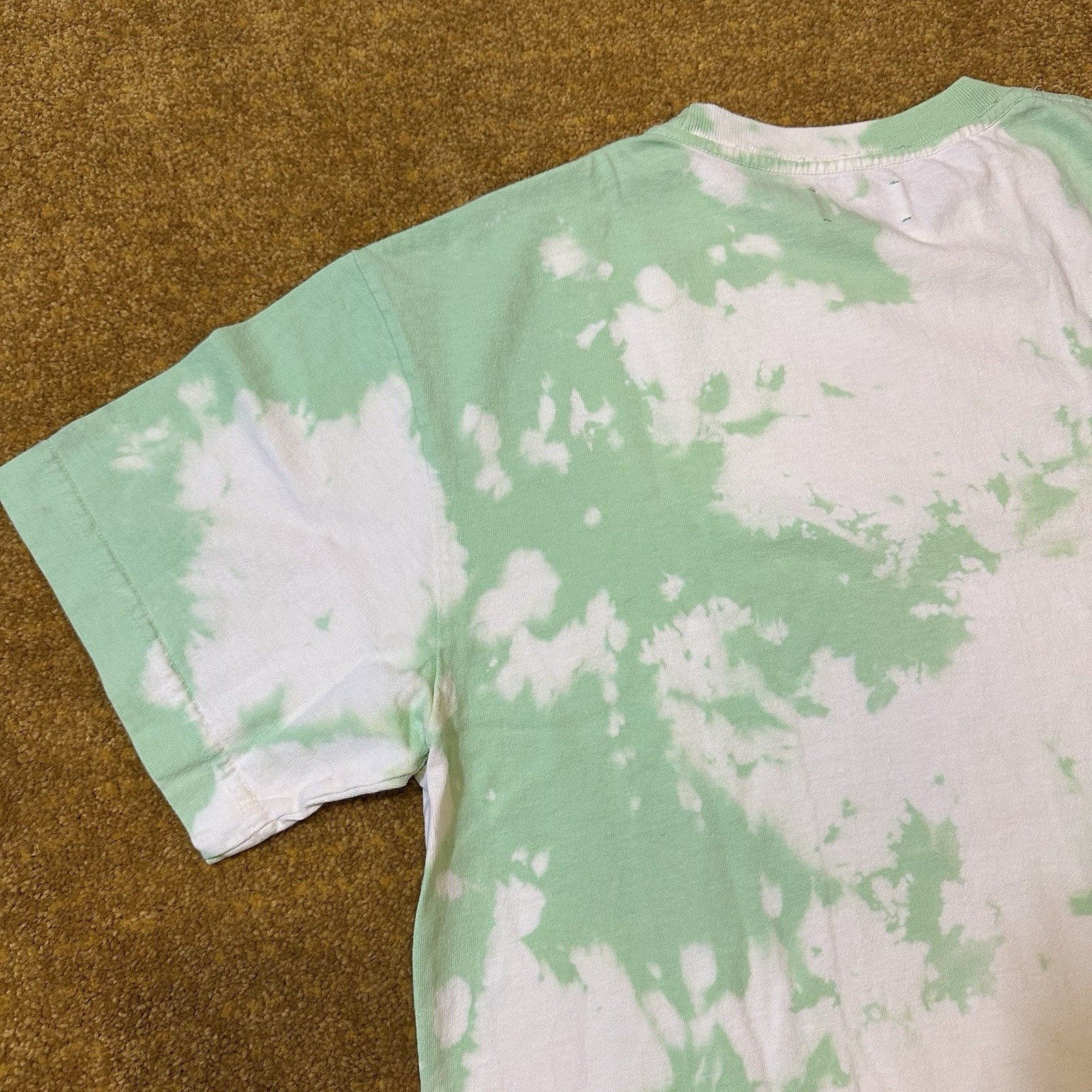 Medium Machus Private Label Tie Die Premium T Shirt Key Lime Green White PDX gallery