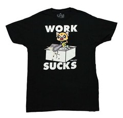 Aggretsuko New Adult T-Shirt – Work Sucks Broken Copier