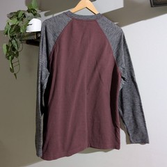 Eddie Bauer | Two Tone Raglan Long Sleeve Shirt | Size L