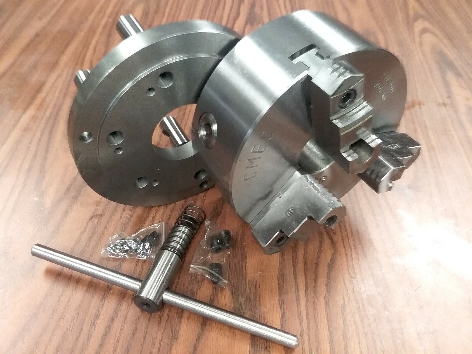 8″ 3-JAW SELF-CENTERING LATHE CHUCK With D1-6 MOUNTING ADAPTER#0803D6