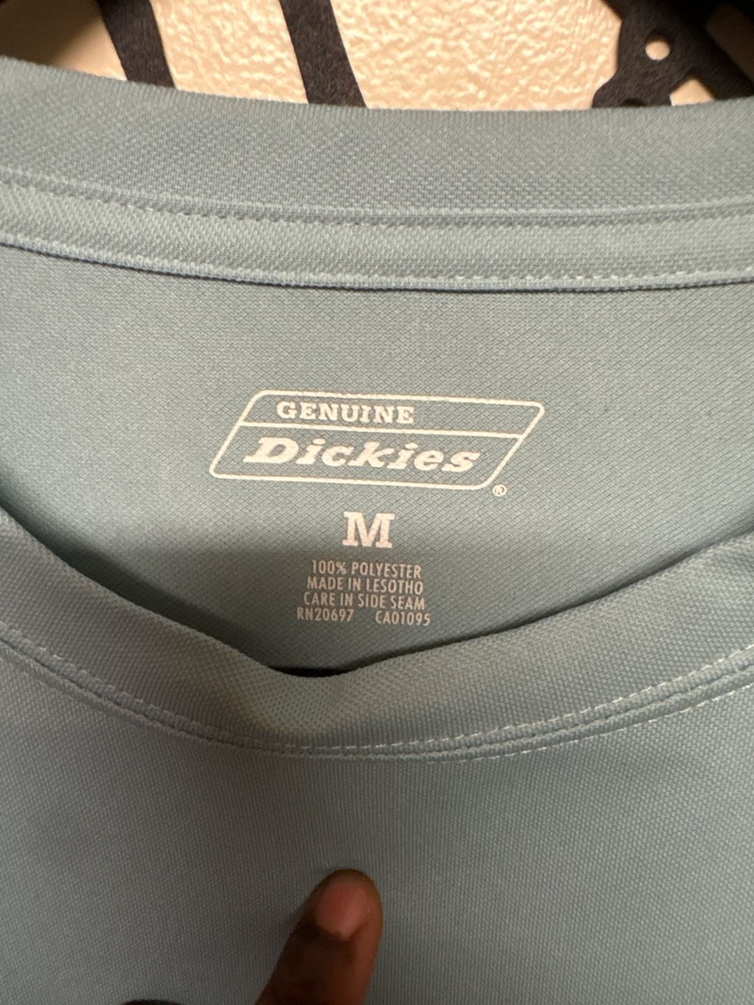 Genuine Dickies Men's Performance Long Sleeve Pocket T-Shirt Blue Gray Size M gallery