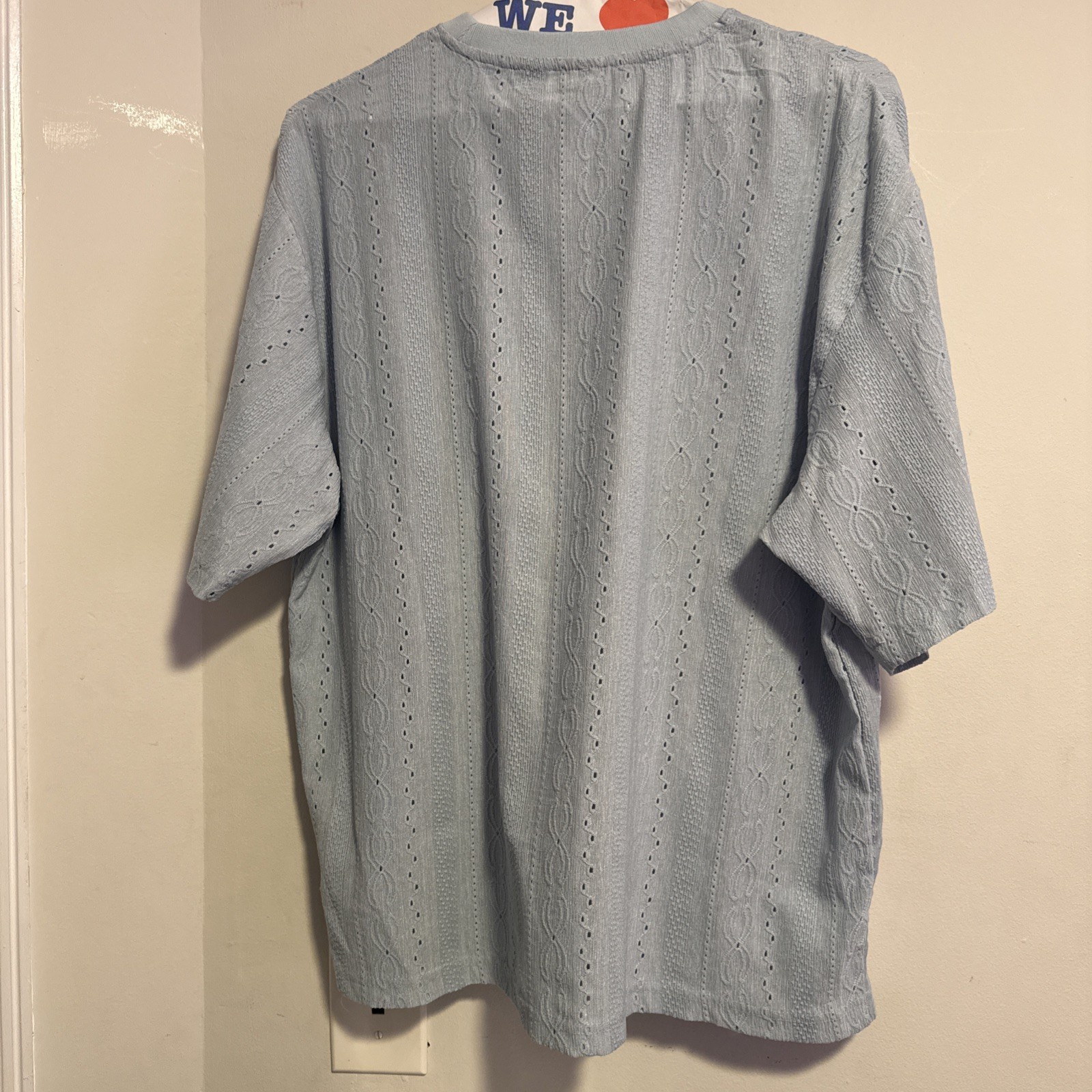 Dry Social Club Shirt Drop Sleeves Boxy Fit Bleu Shirt gallery