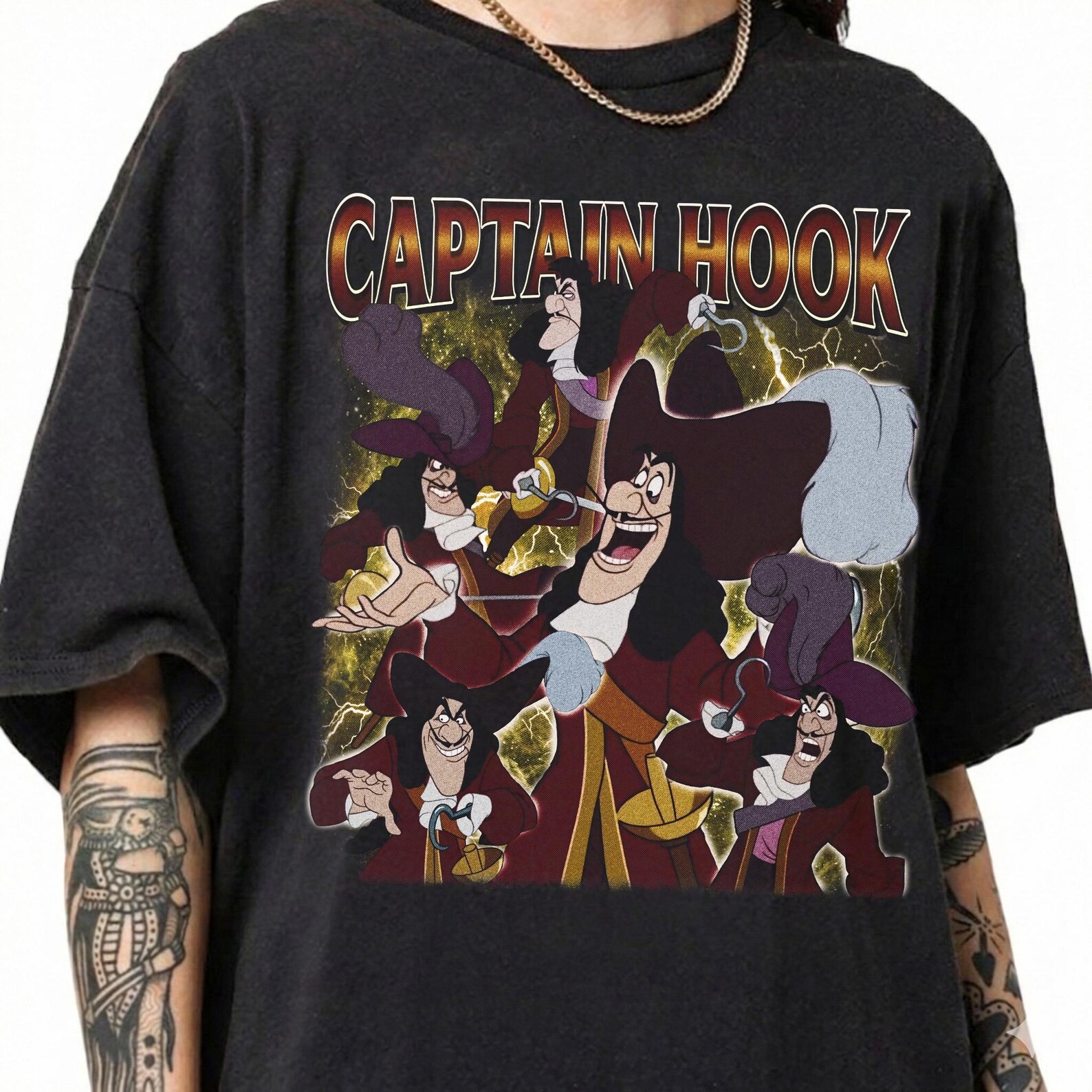 Disney Villains Captain Hook Shirt, Disney Peter Pan Villains T–shirt