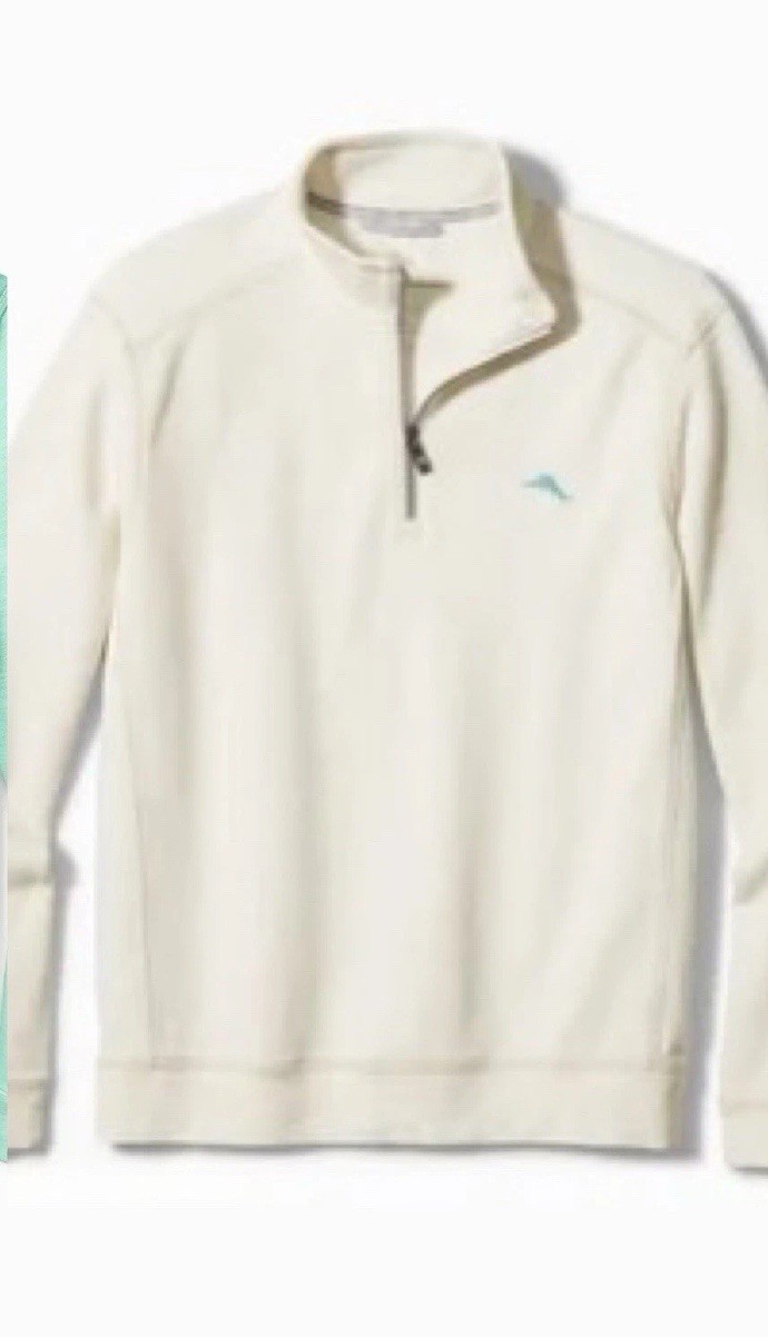 Tommy Bahama carmel bay half zip Long Sleeve Pullover Shirt. Pick Size Color gallery