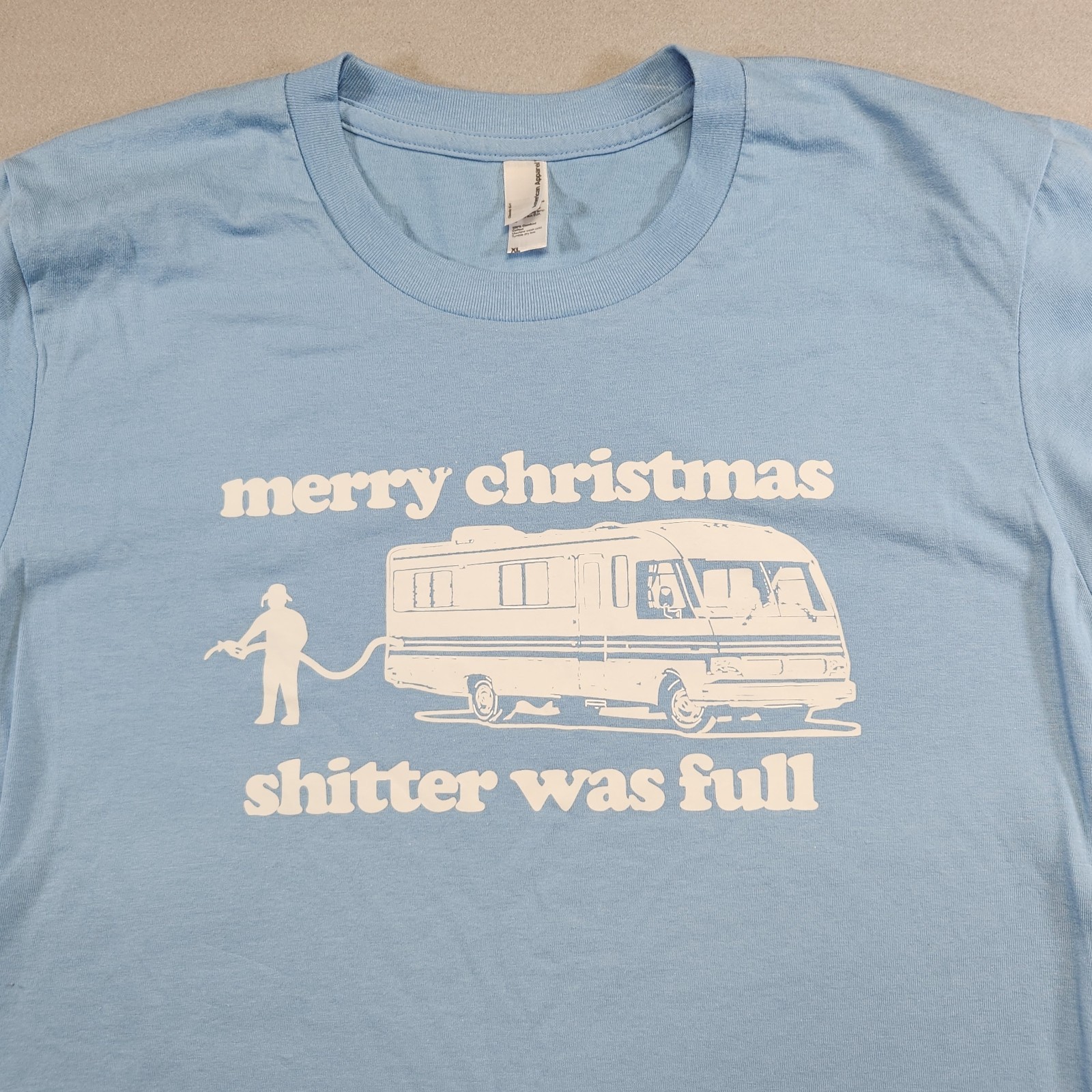 Merry Christmas RV Graphic T-Shirt XL American Apparel Holiday Movie Quote USA gallery