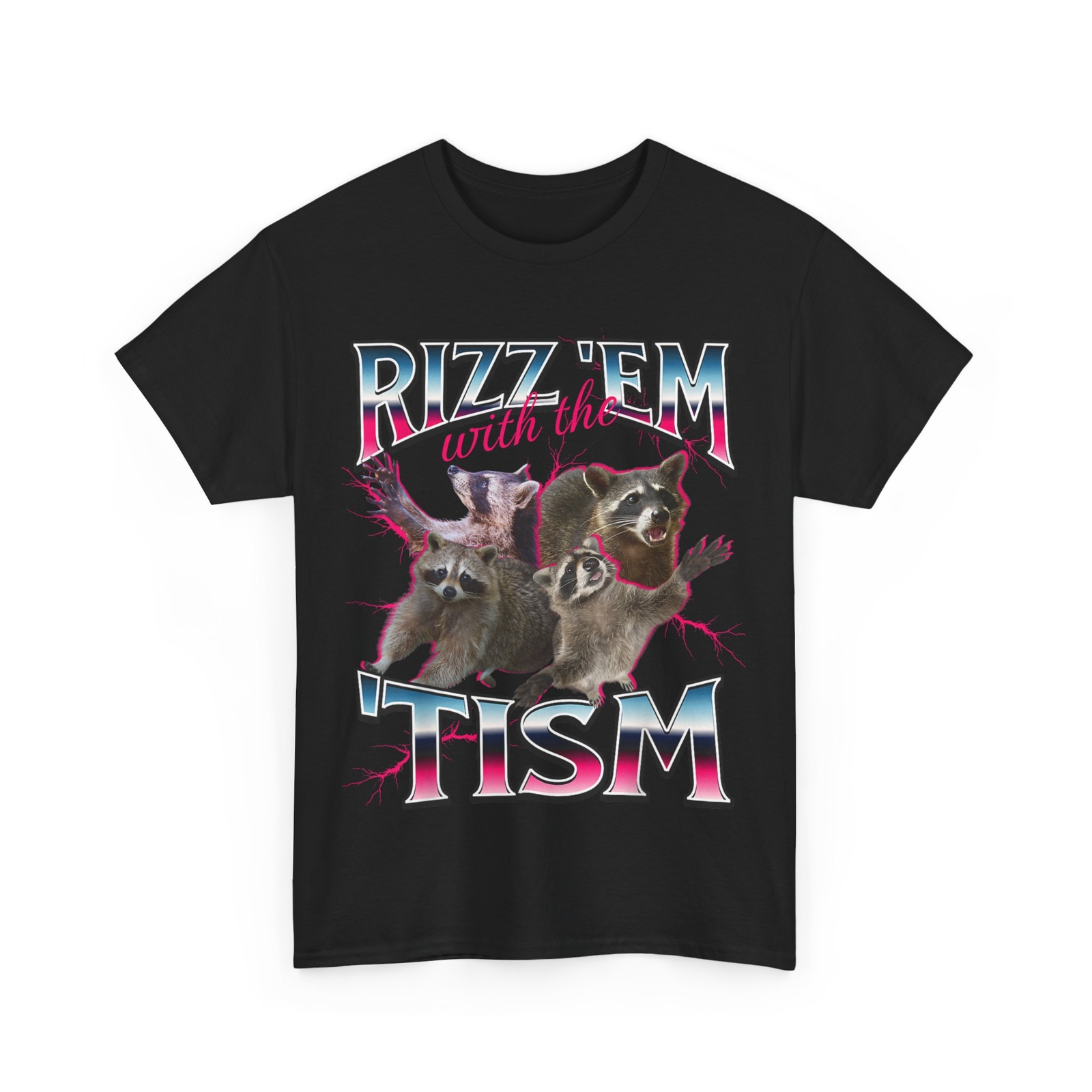 Autism Raccoon Shirt, Rizz Em With The Tism Raccoon Meme Autistic Shirt