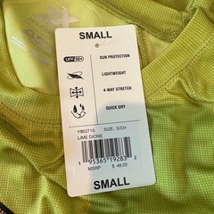 ZeroXposur Mens Size Small Sun Protection Top UPF 50+ Lime Green NEW NWT