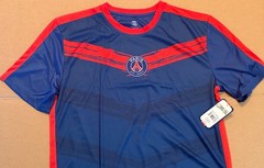 NWT Paris Saint Germain Blue and Red Men’s Short Sleeve Shirt Size L