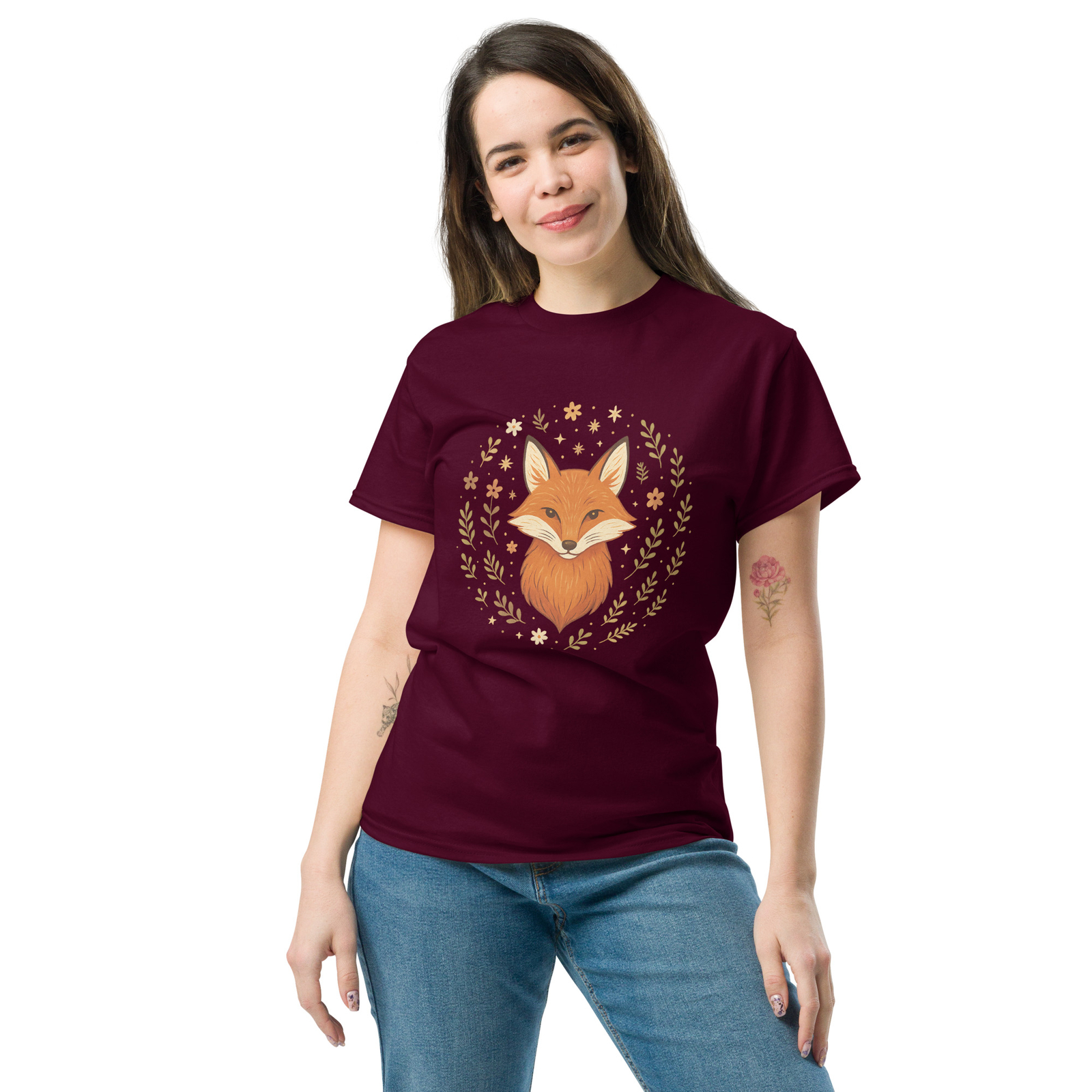 Fox T-Shirt Forest Animal Nature Design Tee Woodland Aesthetic Shirt gallery