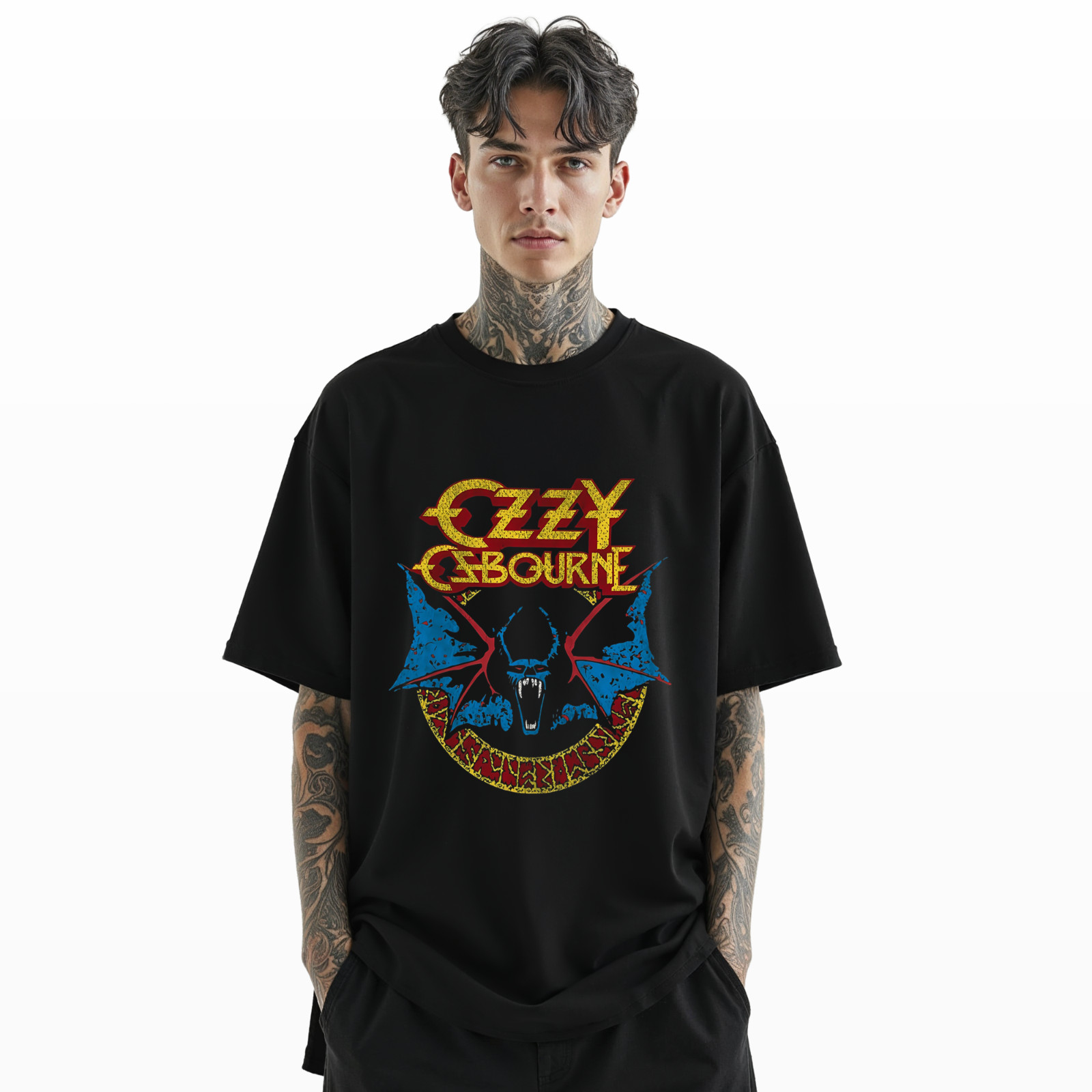 Ozzy Osbourne Heavy Metal Rock Band T-Shirt Vintage Distressed Graphic Tee A176 gallery