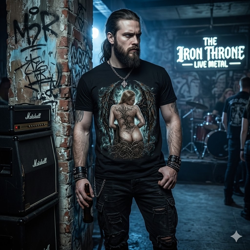 Y2K Cyber Sigilism Gothic Angel Wings Tribal Tattoo Grunge Alt Graphic T-Shirt gallery