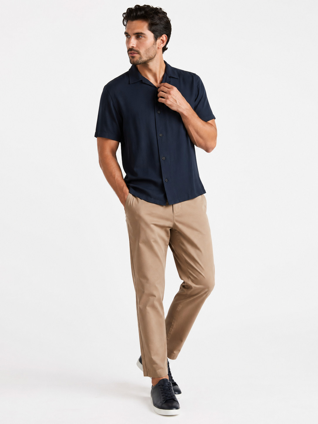 TED BAKER POLO SHIRT DIGMER Mens Textured Soft Fabric NEW Navy Summer S M XL 2XL gallery