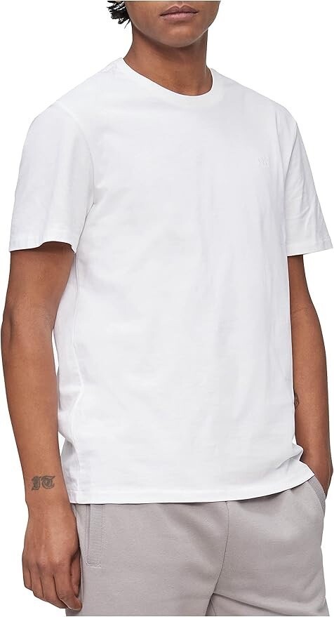 Calvin Klein Men's Smooth Cotton Solid Crewneck T-Shirt, WHITE SIZE XXL NO-TAG gallery