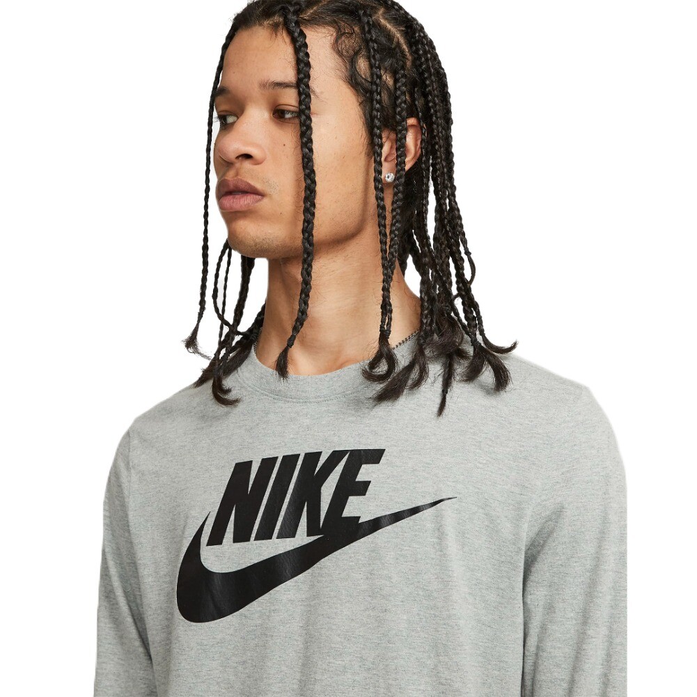Nike Men's Long Sleeve Shirt Athletic Sportswear Swoosh Logo Sport Style T-Shirt gallery