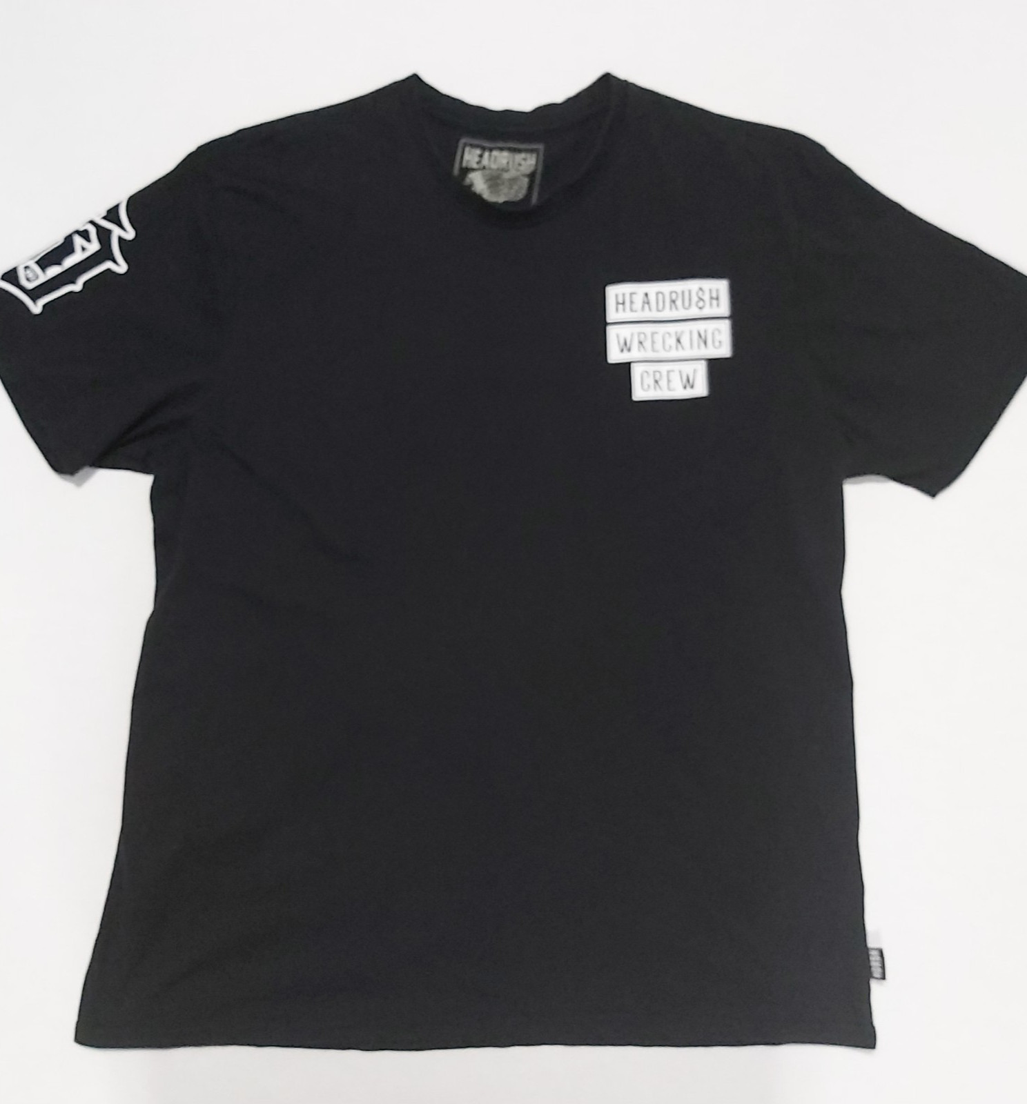 HEADRUSH T-Shirt Wrecking Crew Men's XXL Black with 2-sided and sleeve graphics gallery