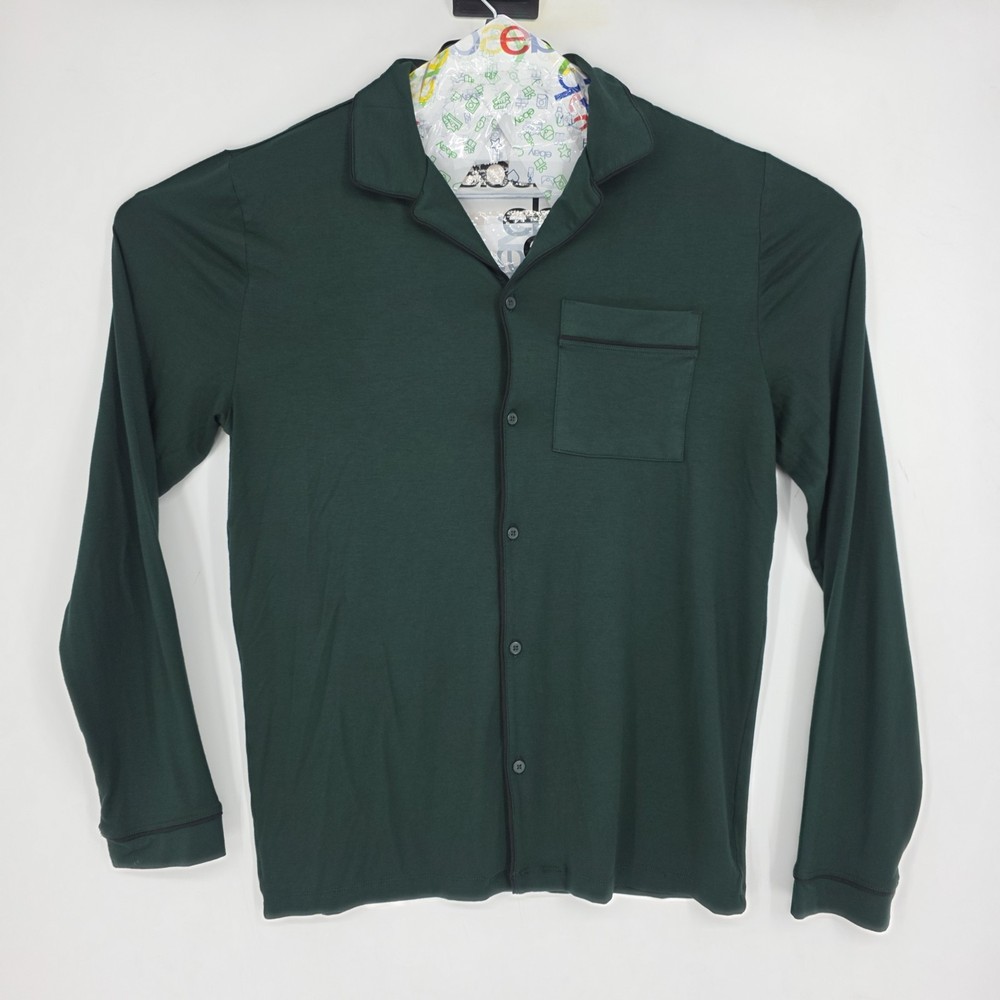 Tommy John Shirt Mens Small Green Pullover Long Sleeve Soft Top Lounge