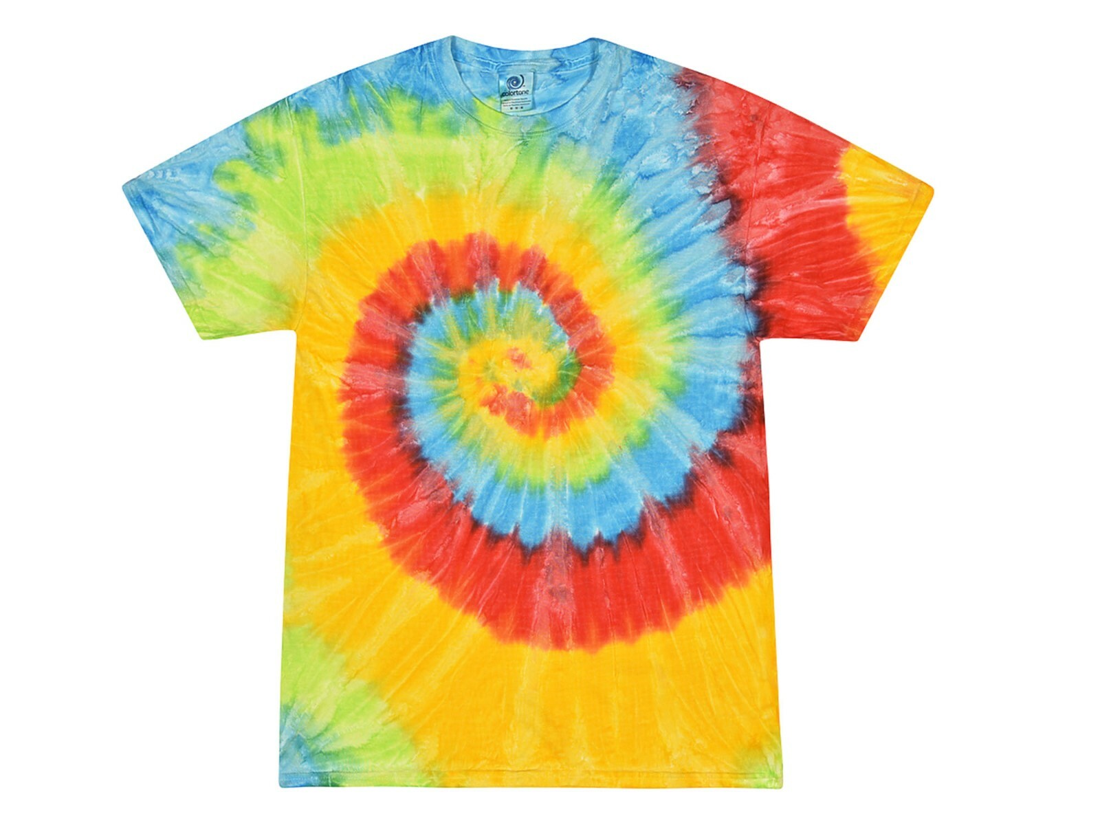 Pick a Multi-color Rainbow Tie Dye T-Shirts 100% Cotton Kids & Adults gallery