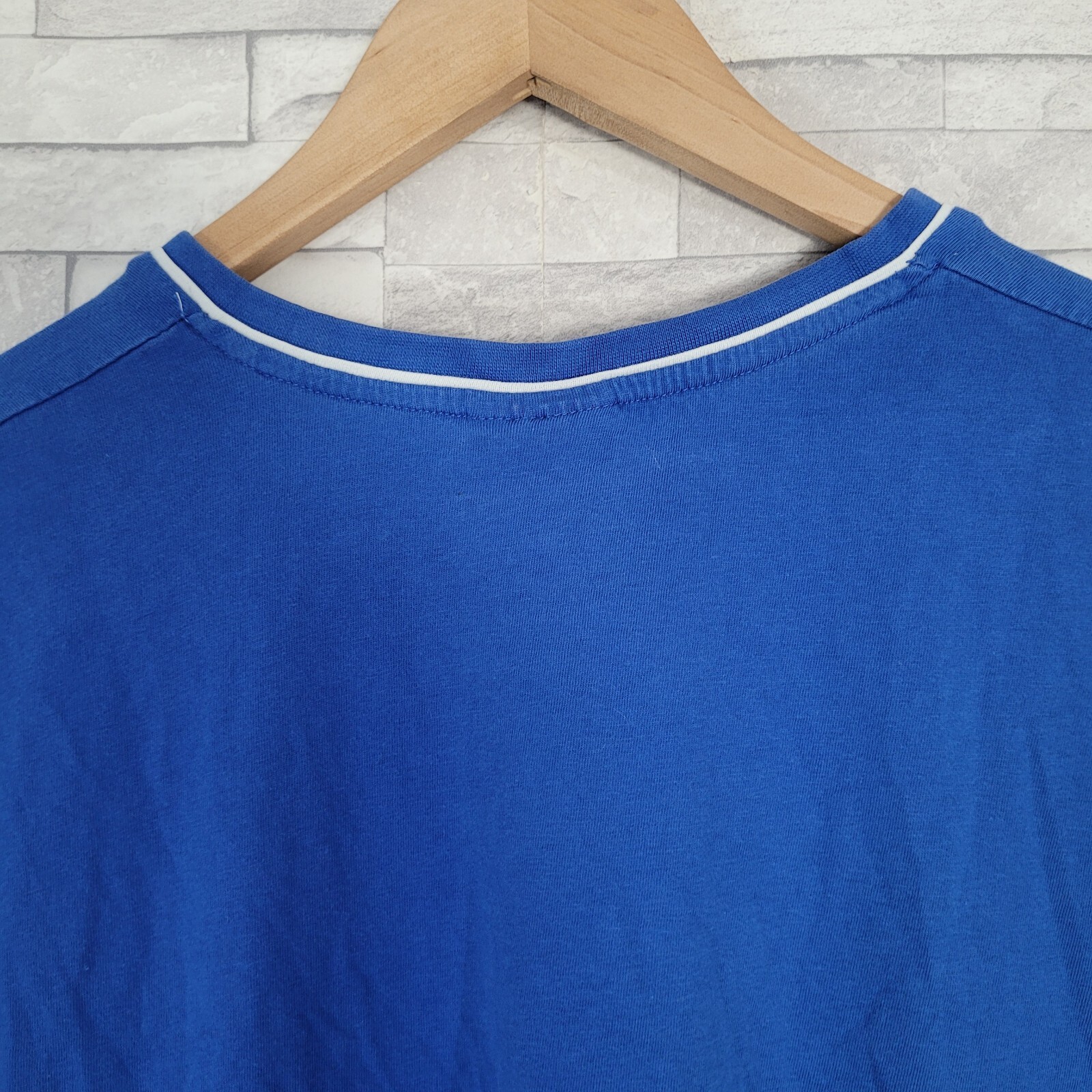 Mens SLAZENGER T Shirt Blue Large Top Gym Running V Neck Casual gallery