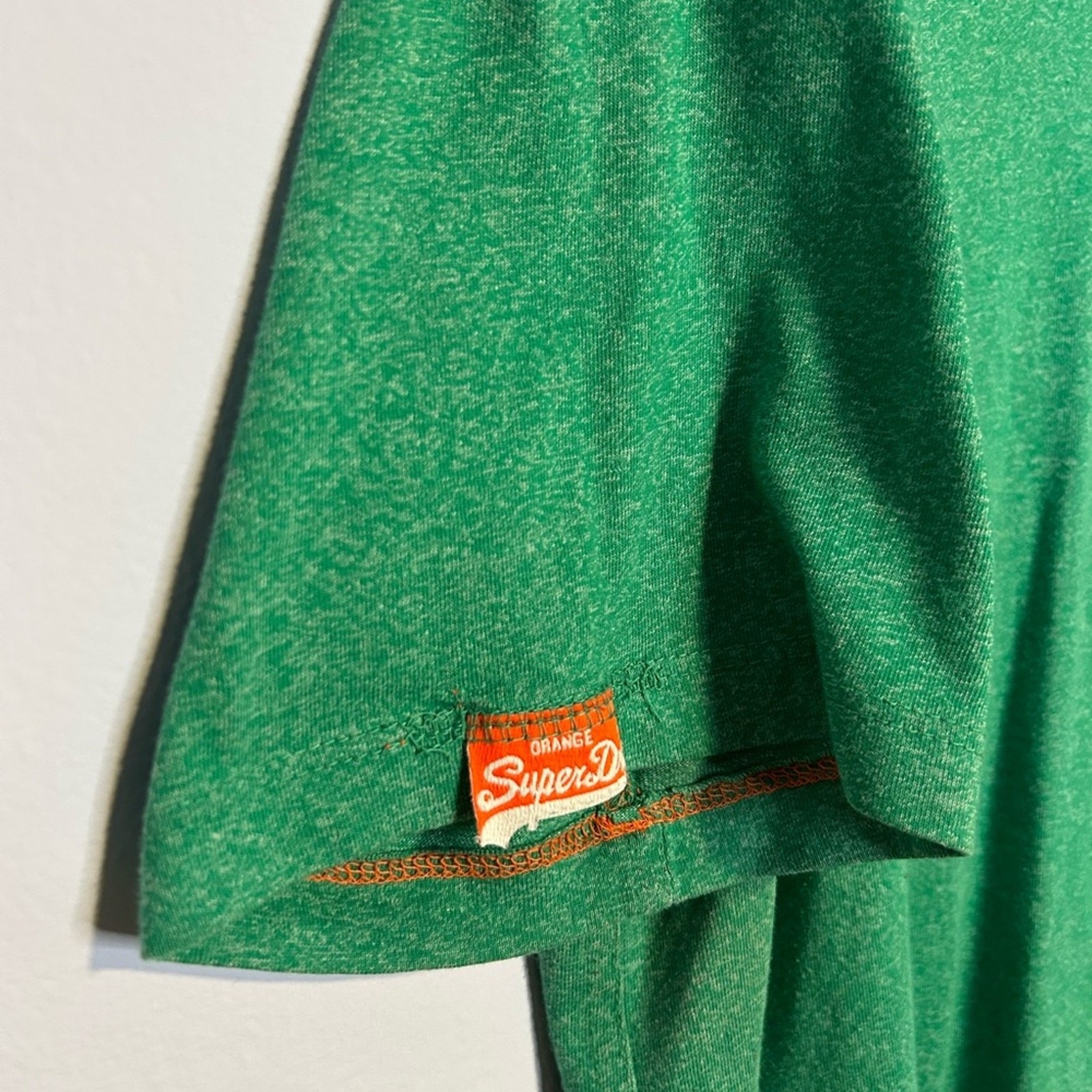 Heather Green Superdry Orange Label Vintage Embroidery Tee - (Unisex XL)e gallery