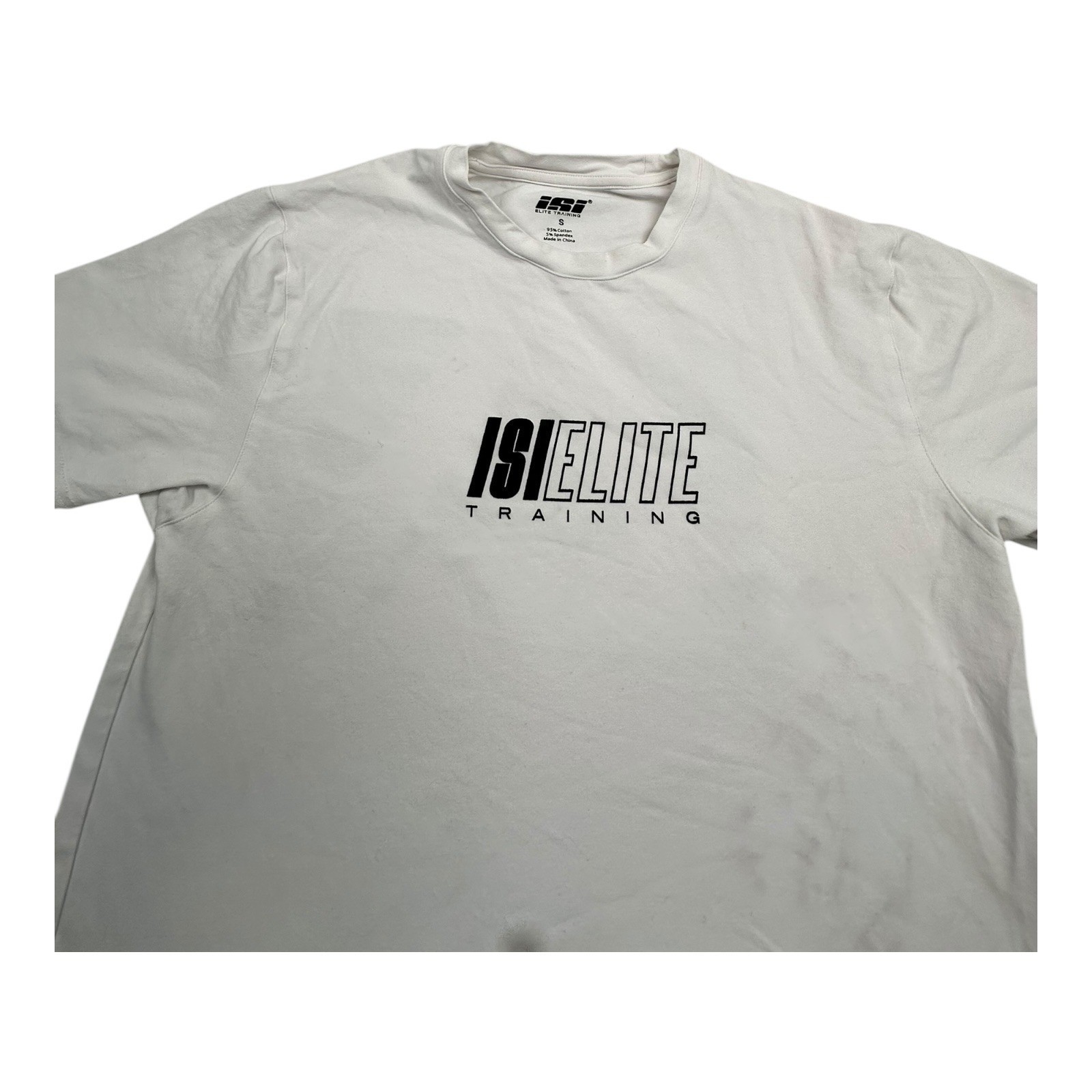 Elite Training White Graphic T Shirt Size S Cotton Spandex gallery