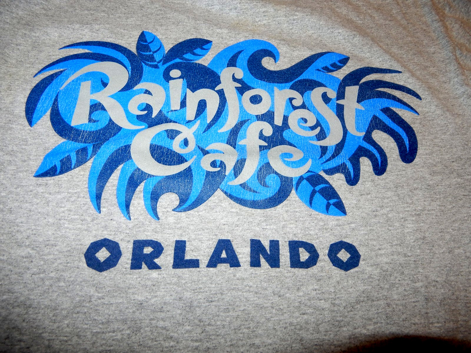 Vintage Small T Shirt Rainforest Cafe Orlando Grey gallery