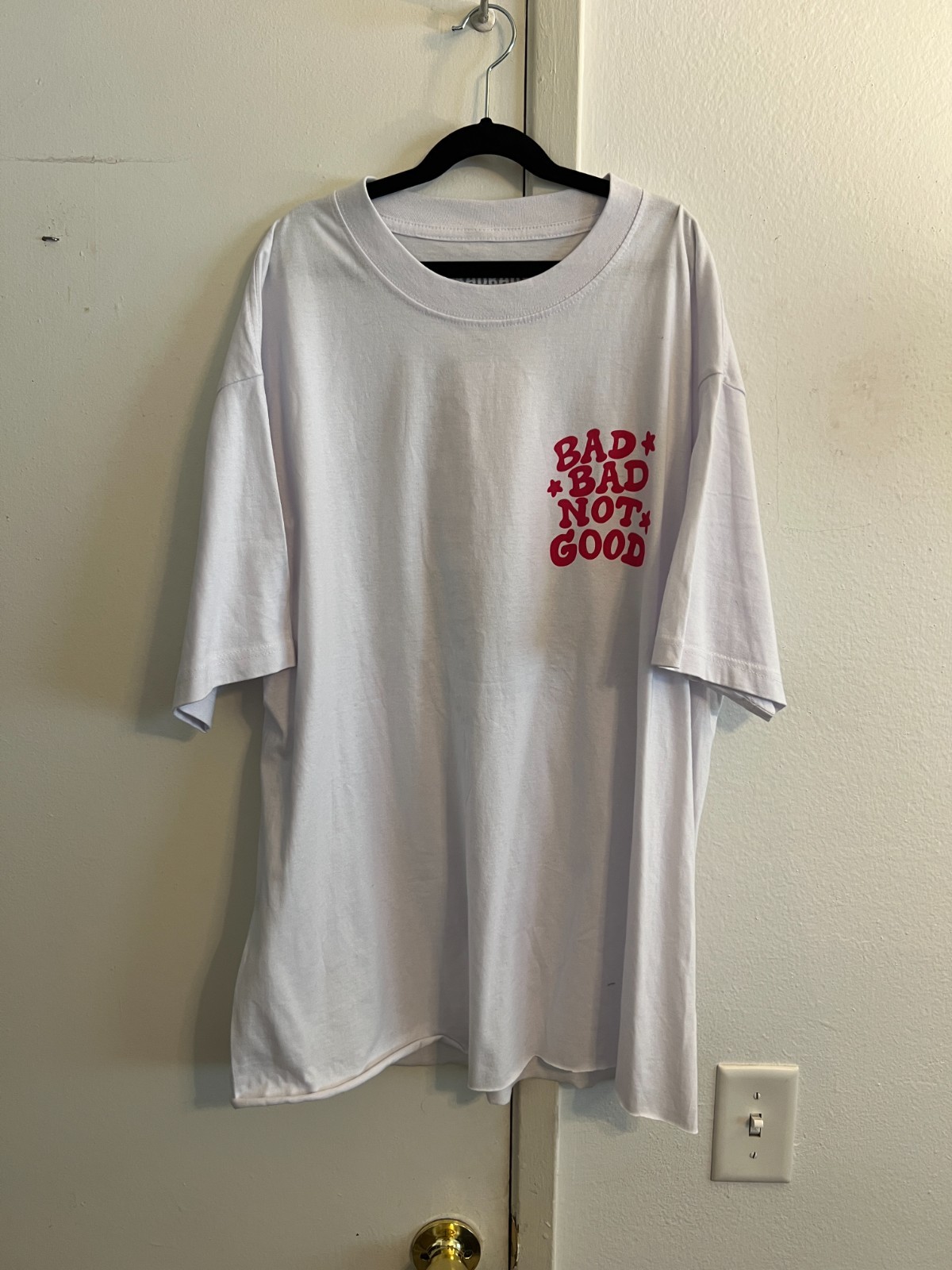 Bag Bad Not Good Oversized Nov 4th 2025 Short Sleeve Graphic T-Shirt White XL