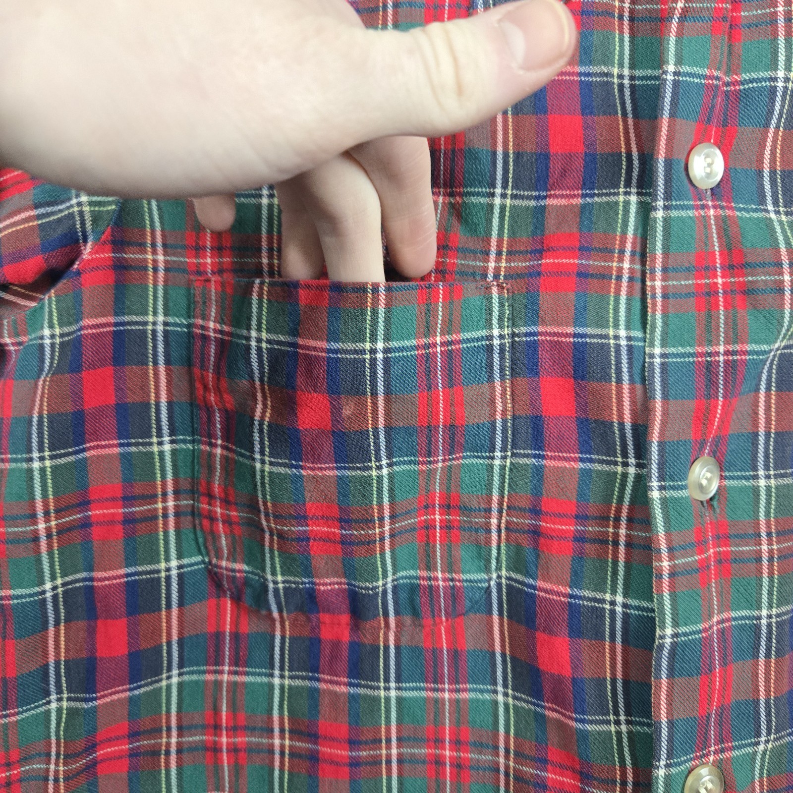 Vintage Selkirk Shirt Mens Small Red 70s 80s Button Up Plaid Woven Flannel USA gallery