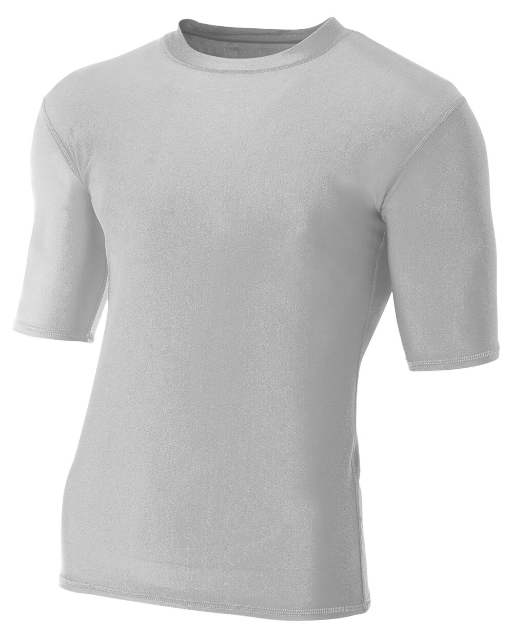 A4 Mens 4-Way Stretch Compression Crew T-Shirt - N3283 gallery
