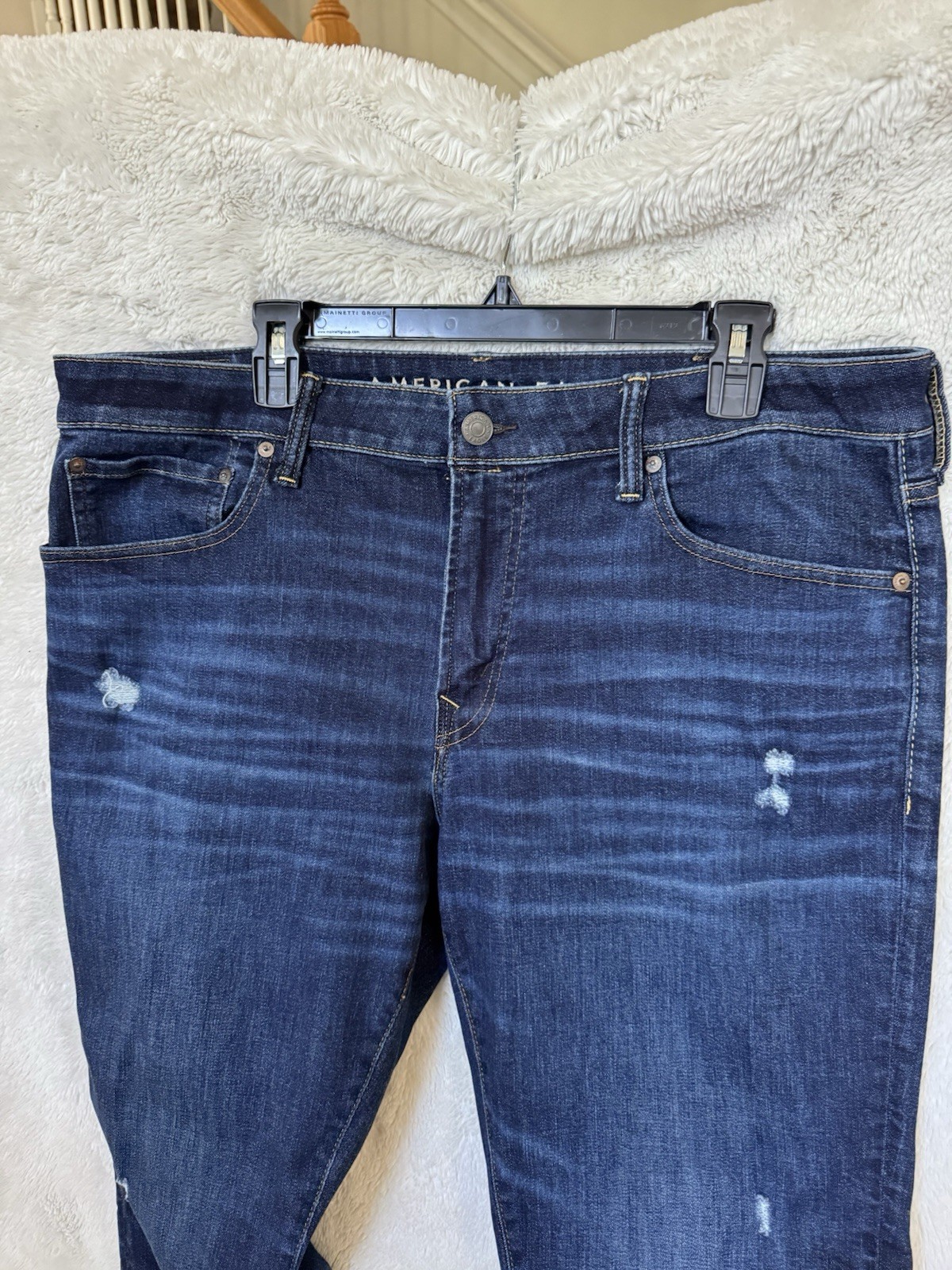 American Eagle Men’s Jeans Blue Dark Wash Stretch Mid Rise 5-Pocket gallery