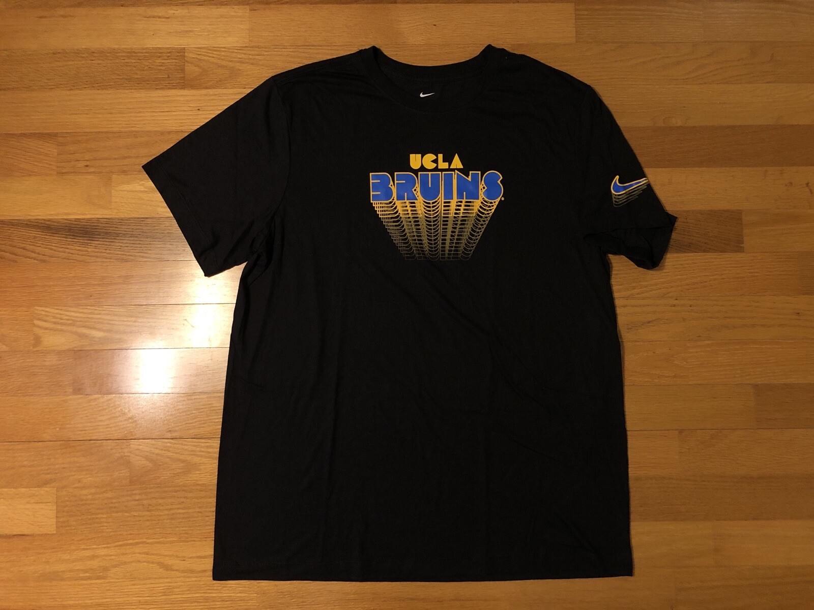 New XL Nike UCLA Bruins Football Tri Blend Black Shirt Men Pac 12 DQ0714-010 LA
