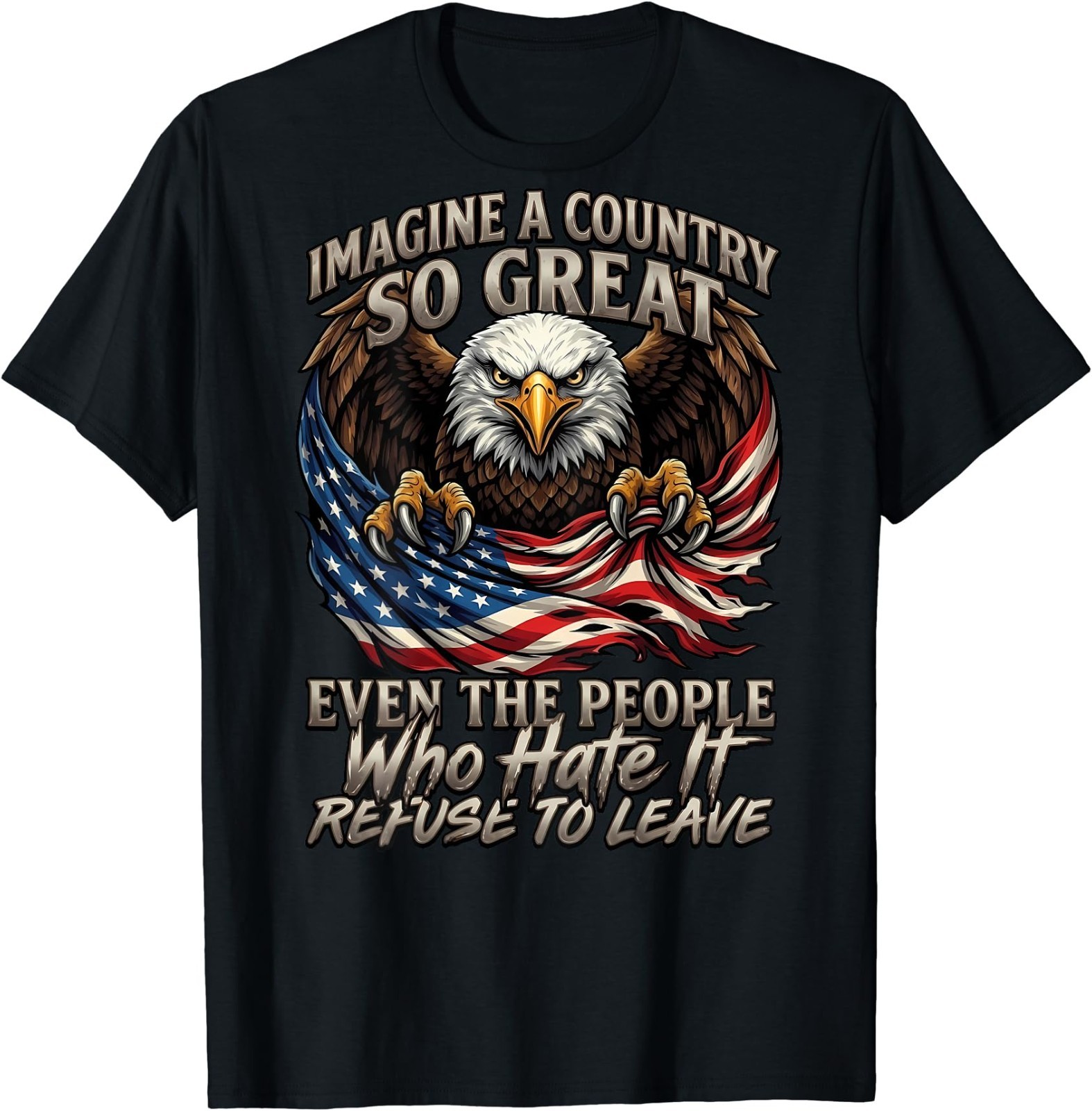 (ON Back) Retro Imagine A Country So Great Even The People T-Shirt